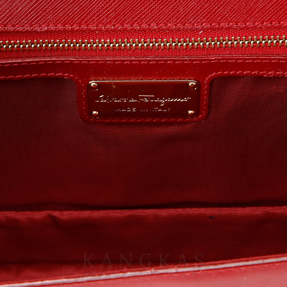 FERRAGAMO(USED)페레가모 바라리본 체인 플랩백